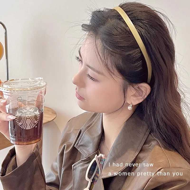 New Luxury Acetic Acid Print Hairbands For Women Sweet Hair Ornament Premium Sense Band Hair Hoop Fashion Hair Accessories X250812