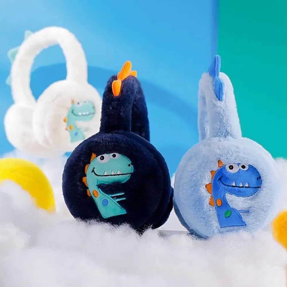 Plush Little Dinosaur Ear Warmer Cartoon Thickened Kids Earmuffs Collapsible Soft Ear Protection Earflap for Childrens Gifts XJ250812