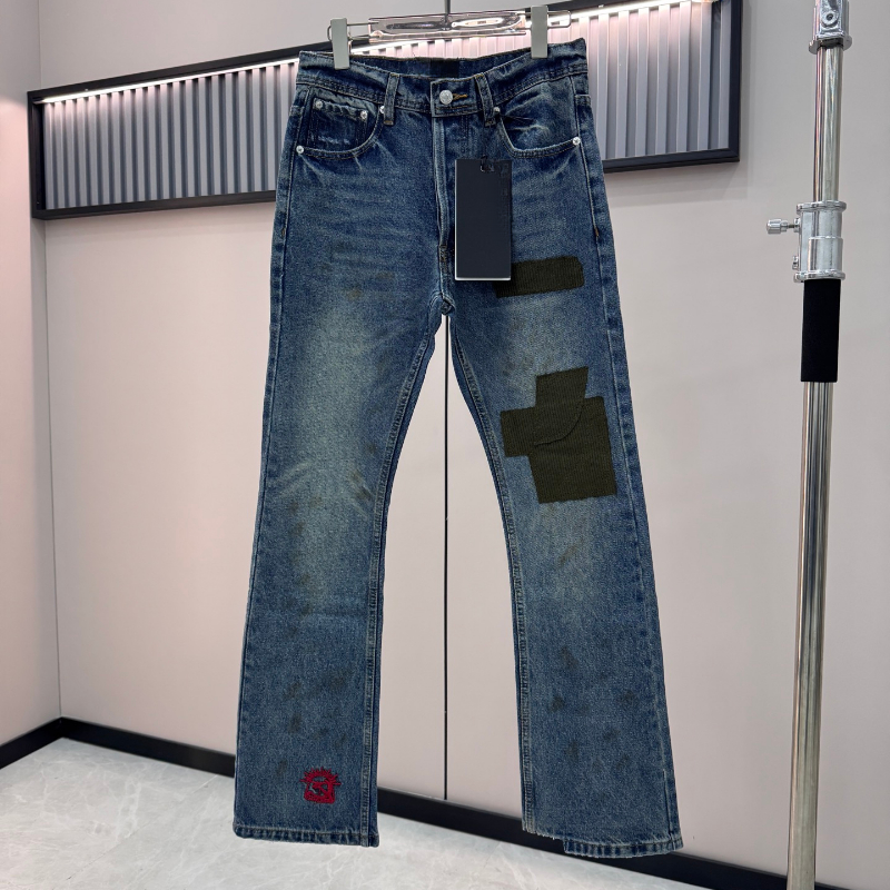 2025 New Jeans Men's Slim Trousers Straight Y2K Clothing Pants