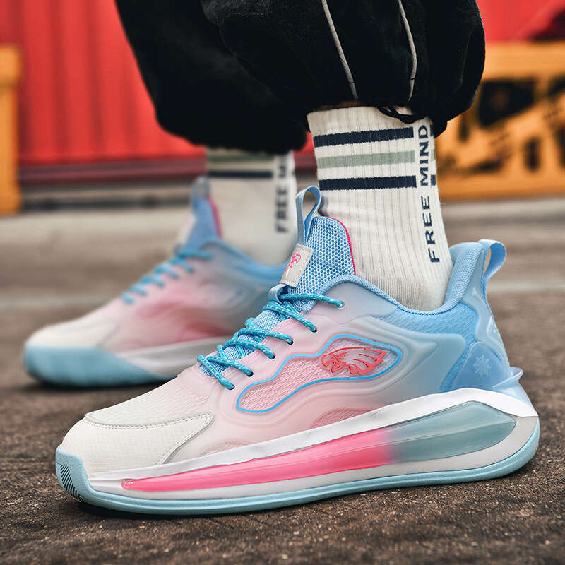 Glow-in-the-Dark Basketball Free shipping for Men MD High Elastic Sports Running Couple Style Night Fluorescent Dad Shoes with Friction Sound