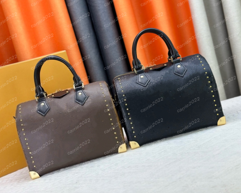 Designer Speey Trunk Pillow Bag Women Shoulder Bags Spring Boston Bag Fashion Tote Bag Luxury Handbags Lady Crossbody Bag Letters Flower Printed Purse M46881 M26181