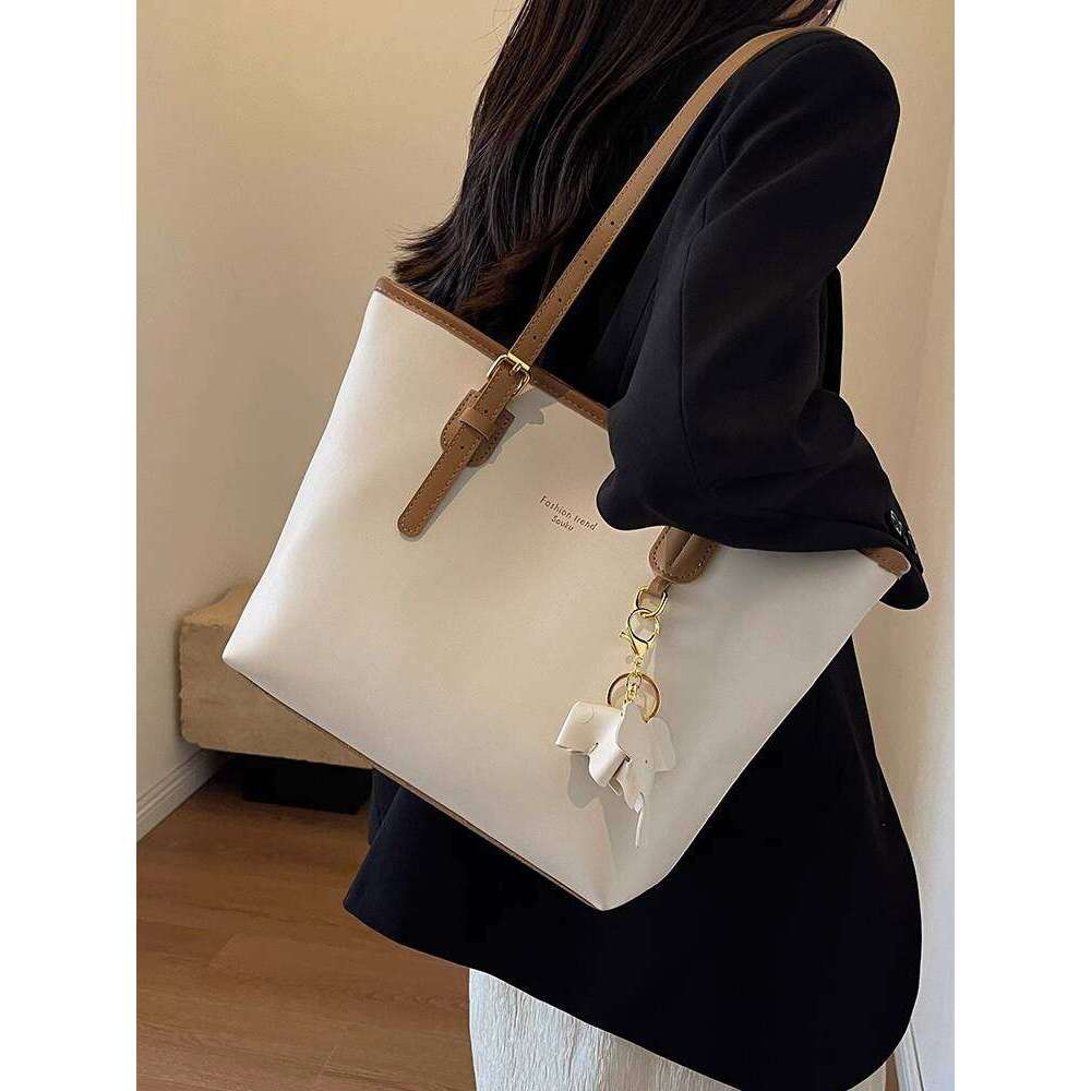 toteBag Shoulder bag ROSE NOIRE Large Capacity For Women New Style High End Feel College Student Ladies Handbag Commuter Tote Bag
