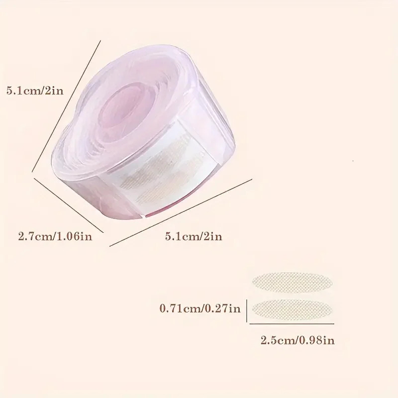 300Pcs Water-activated Eyelid Tape Sticker Double Fold Self Adhesive Eyelid Tape Stickers Makeup Clear Beige Invisible Tool 250807