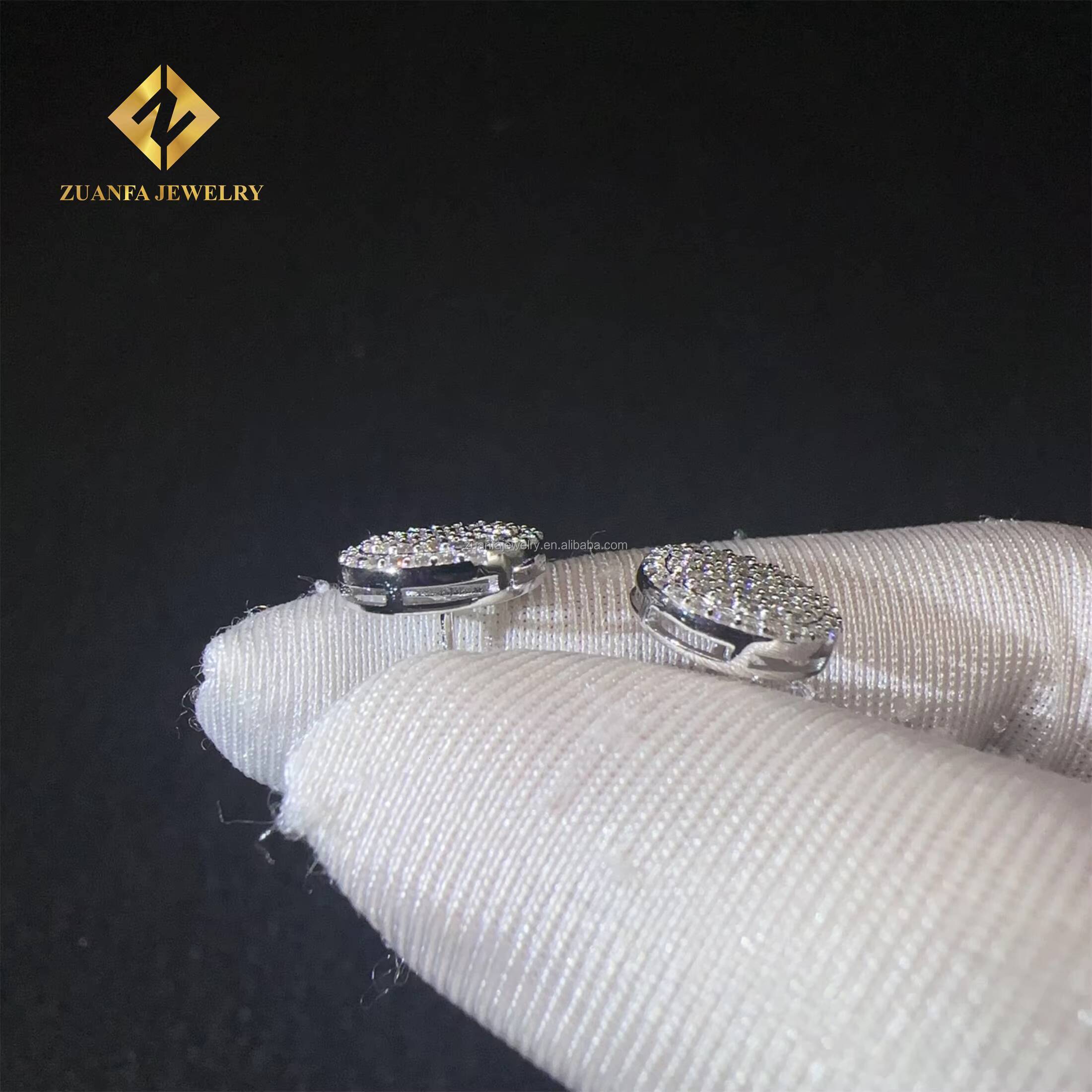 Best Selling Pass Diamond Tester GRA Certificates Screw Back Iced Out Earring Man VVS Moissanite Diamond Hip Hop Earring Man