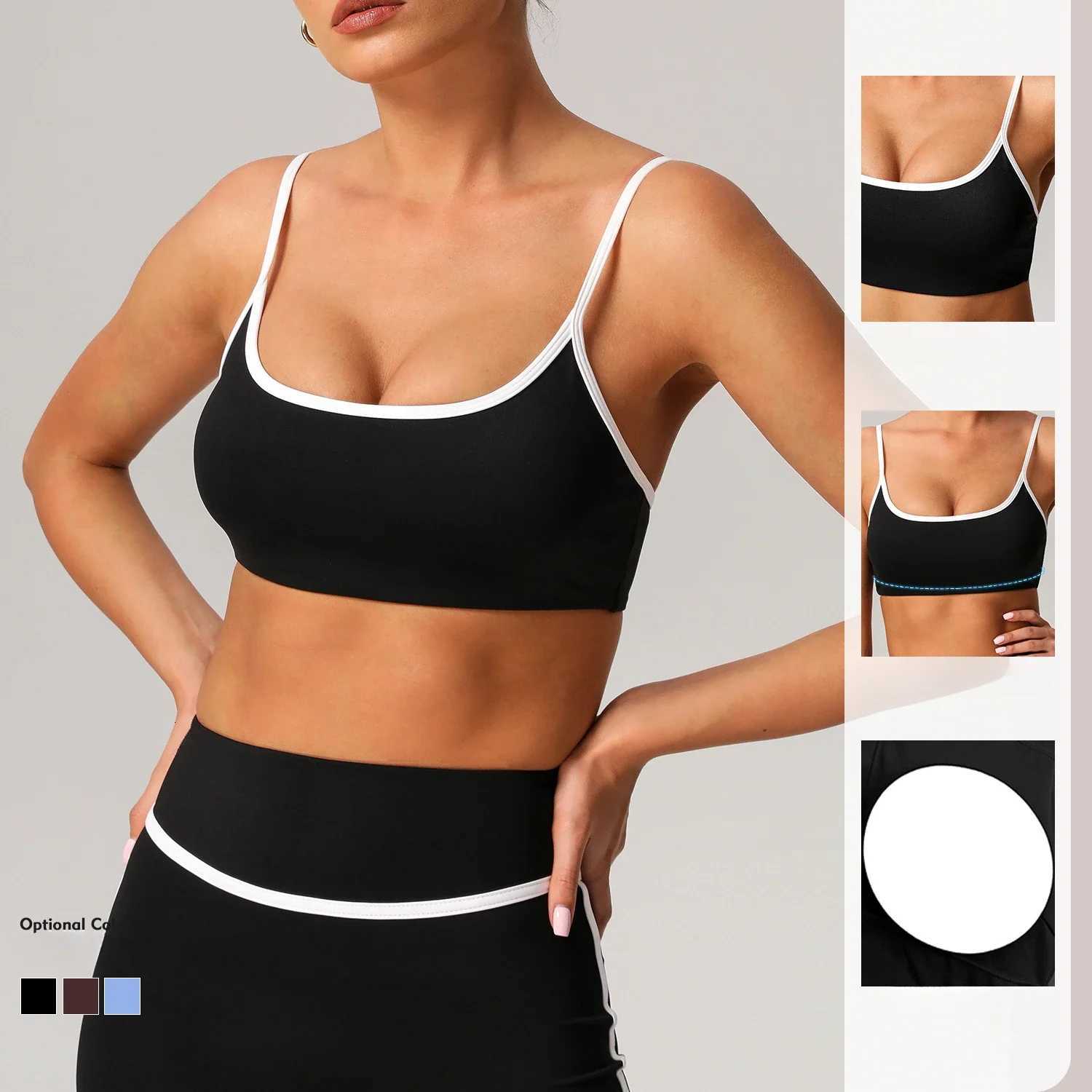 Seamless Bra Sports Fitness Quick-drying Shock-proof Belt Pad Bra Workout Clothes Running Bra Training Top for Women Z250812
