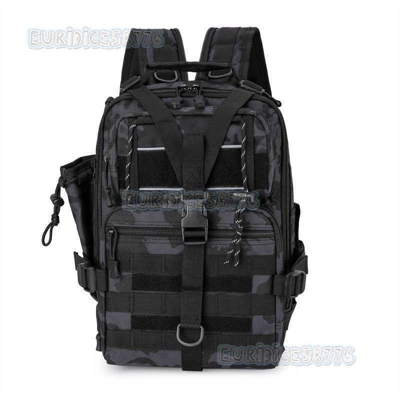 Lure Bag Multifunctional Large Capacity Fishing Bag Outdoor Sports Camouflage Chest Bag Cycling Backpack H250811