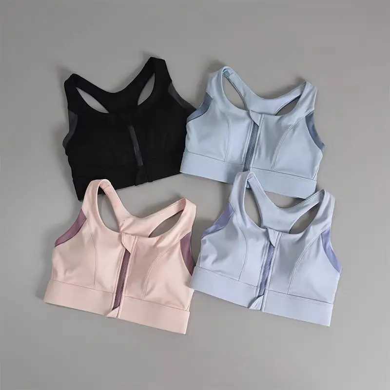 Womens High-Impact Sports Bra Breathable Shockproof Padded Gym Running Fitness Double Layer Seamless Underwear Z250812