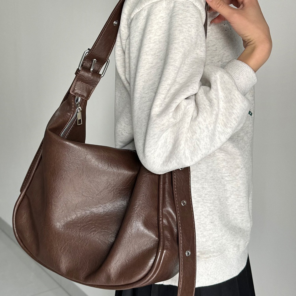 Korean Style Textured Large Capacity Crossbody for Women New Fashion Shoulder Niche Versatile Tote Bag ddmymarket