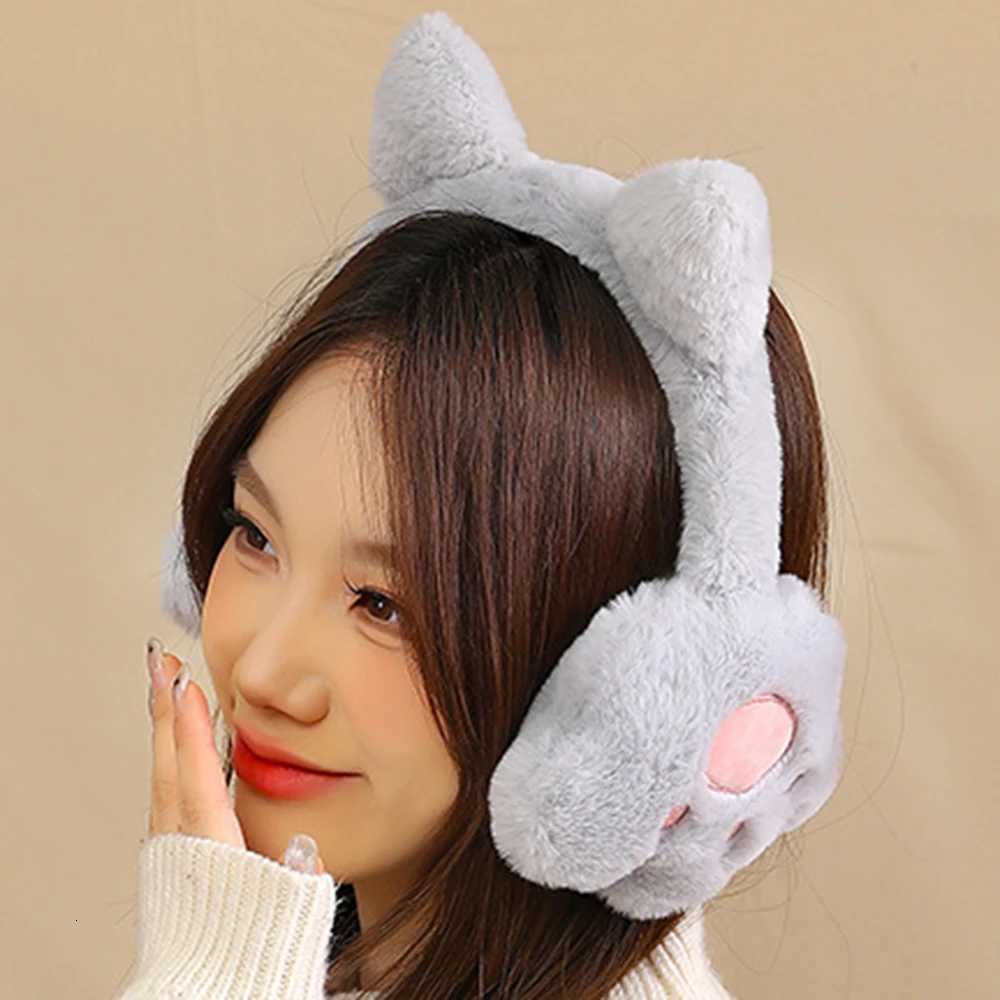 ute Plush Cat Claw Earmuffs Comfortable Anti-Wind Ear Warmers Ear-Protection Adjustable Ear Cover Outdoor Riding Accessories XJ250812