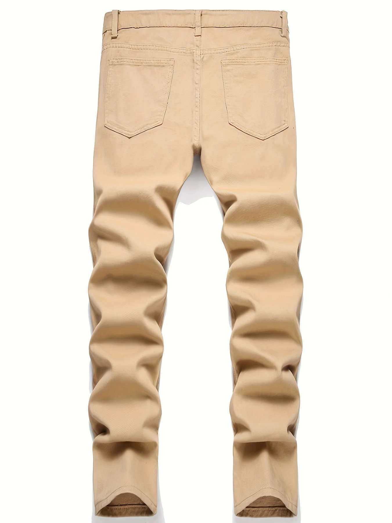 Mens street paint printed jeans and jeans X250812