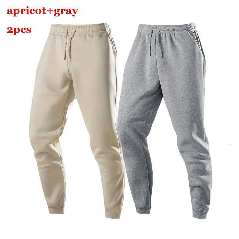 New Workout Pants Mens Casual Joggers Sweatpants /2Pcs Elastic Waist Trousers Autumn Outdoor Sportswear Running Pants Male W250812