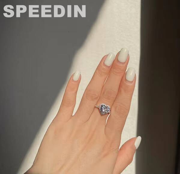 SPEEDIN High Jewelry IGI GIA 2.50 CT Certified 2.50 CT Heart Shape Lab Grown Diamond Ring Anniversary Ring