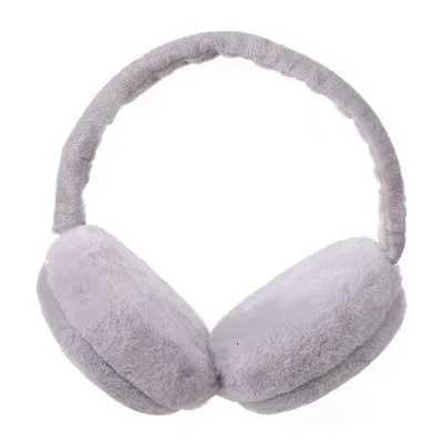 Folding hamburger earmuffs for men and women solid color winter cold-proof and anti-freeze plush ear retractable earmuffs XJ250812
