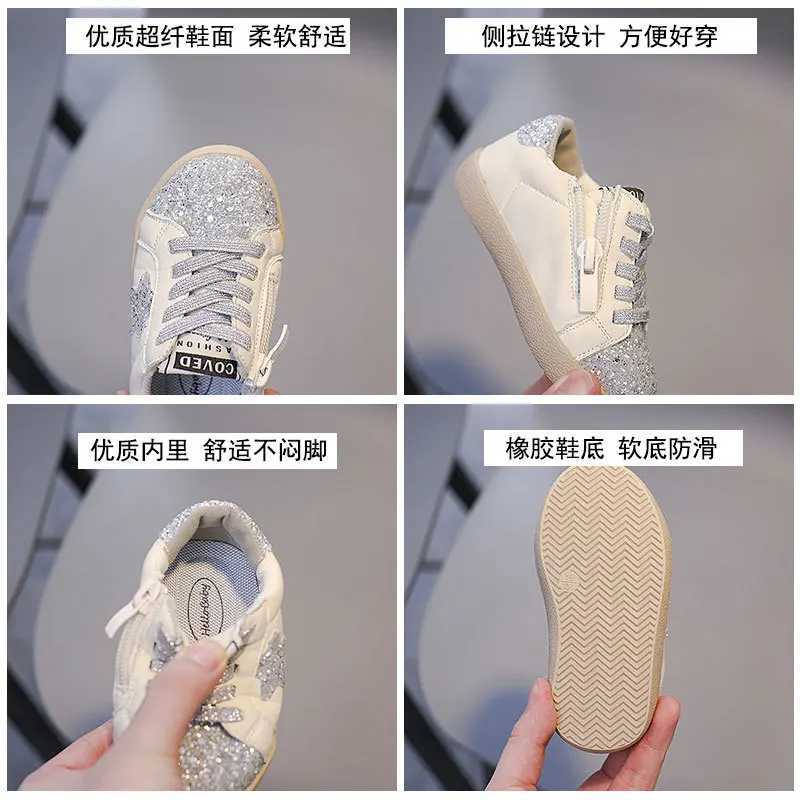 New Kids Fashion Design Walking Shoe Sneakers White Non-slip Casual Shoes Boys Girls Breathable Outdoor Board Shoes L250812