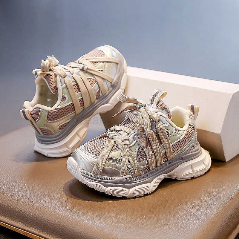 Childrens Basketball Shoes Mesh Breathable Kids Sneakers for Girls Spring Autumn Boys Fashion Chunky Sneakers School Versatile T250812