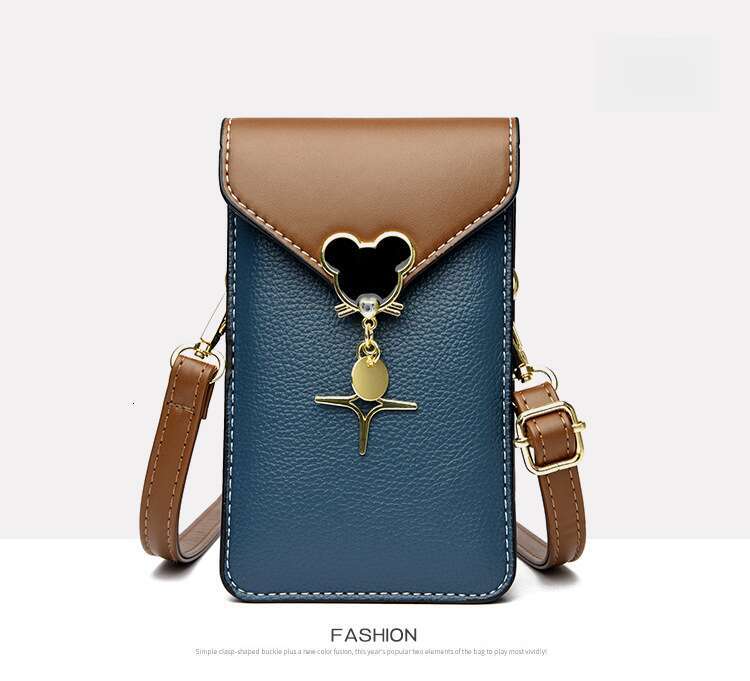 DHpet_wholesale Vertical Phone Crossbody Bag - Slim PU Shoulder Purse for Women, Touchscreen Compatible Mini Bag (6 Colors)