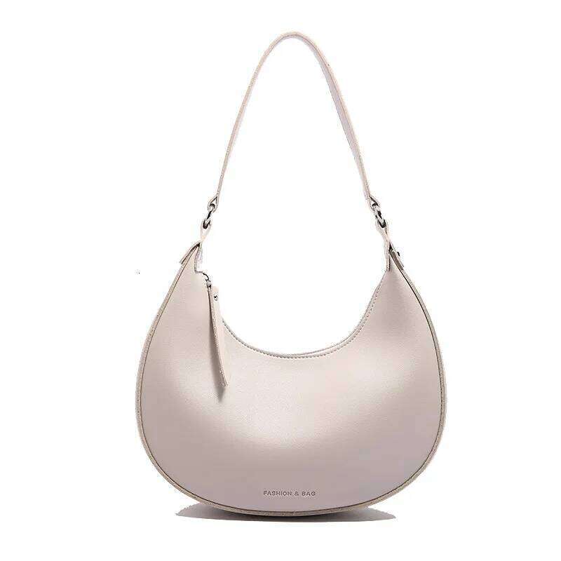 New Women S Cross Handbag Half Moon Fashionable Light Advanced Portable Large Capacity Shoulder Bag