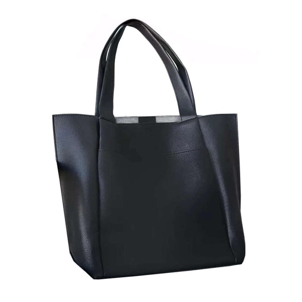 Spring Summer PU Large Capacity Tote Soft Leather Zipper Women's Bag For Work Commute Laptop B5
