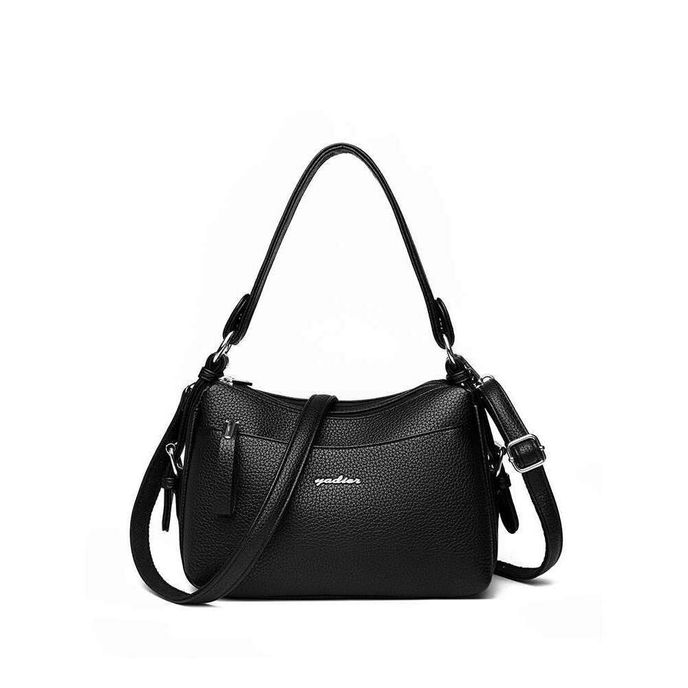 2025 New PU Fashion Soft Leather Crossbody Women's Casual Underarm for Middle-aged Moms Single Shoulder Bag