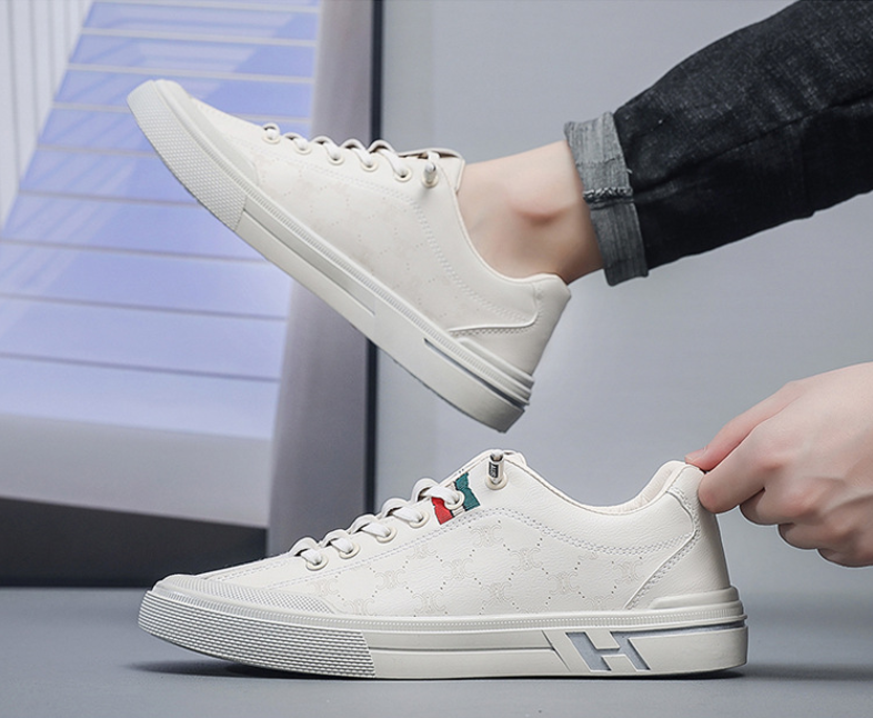 free shipping for designer Running Shoes Versatile sports white sneakers men's casual leather shoes and trendy shoes all in one go