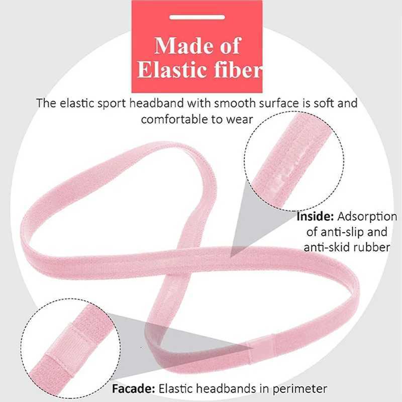 4PCS Unisex Sports Thin Band Non-Slip Elastic Wen Men Yoga Hair Bands Sweatband Football Running Biking Sports Hairband X250812