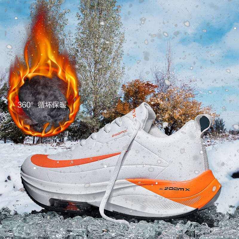 Cotton Couple Style Trendy Brand Ultra-fiber Cushion Sports Men's Large Size Leather Surface Running Autumn Winter Live Free shipping Dad Shoes