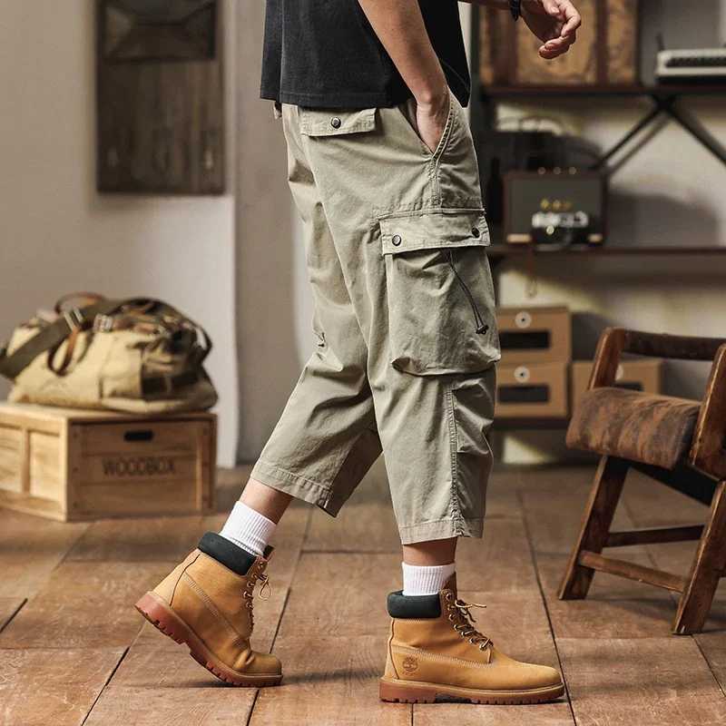Summer Cargo Pants Military Tactical Multi-Pocket Casual Streetwear for Men Lightweight Breathable X250812