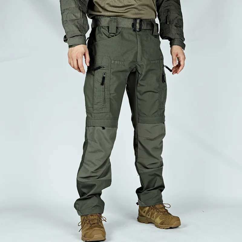 Military Tactical Pants Mens Cargo Trousers Casual Outdoor Waterproof Pants Multi-Pocket Wear-Resistant Breathable Workwear X250812