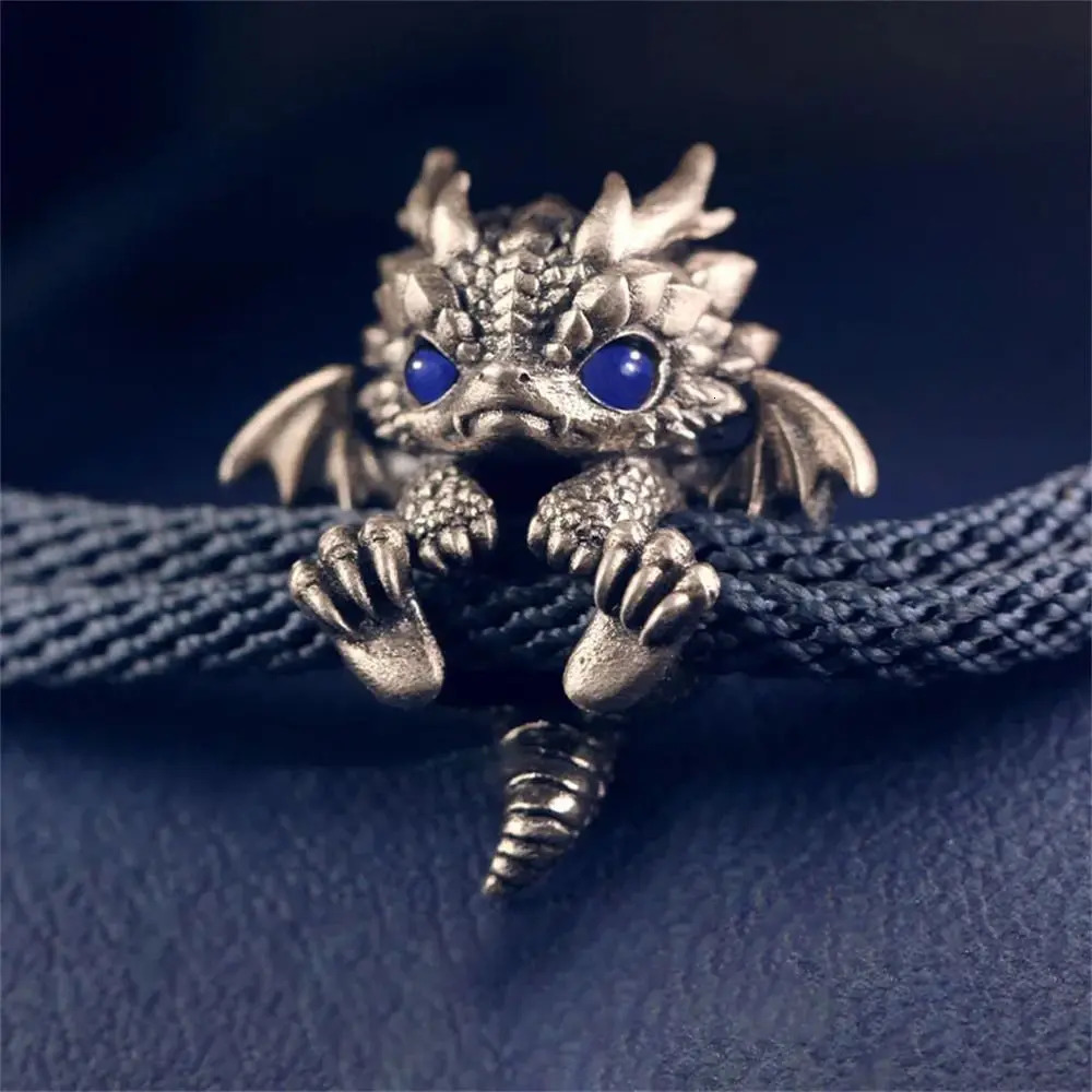 Vintage Red Rope Dragon Bracelet Bangle for Men Women Pullable Adjust Bracelet This Animal Year Good Lucky Jewelry Accessories 250811