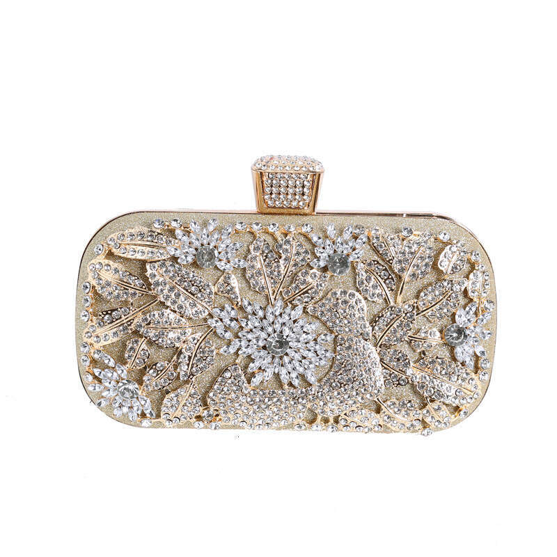 New Handbag Diamond-encrusted Banquet Clutch Dress Evening Women's Wedding Bag