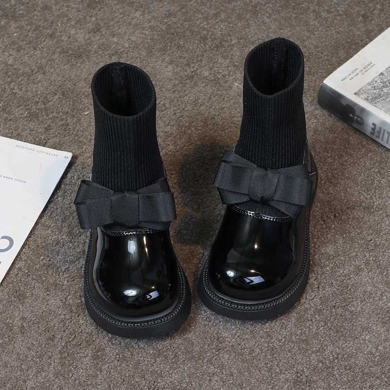 Girls Boots 2025 New Autumn Black Childrens Riding Boots Little Girls Casual Ankle Boots Kids Shoes Snow Boots for Girls XJ250812