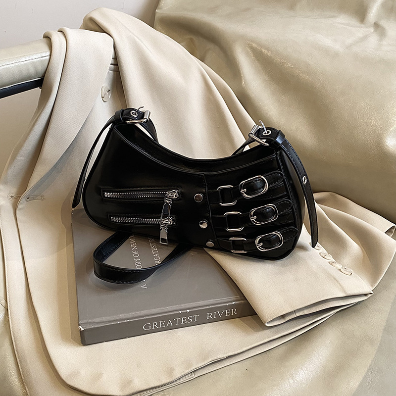 2025 autumn new women's shoulder bag chain strap niche design armpit bag fashionable commuting shoulder bag designer bag women's crossbody b