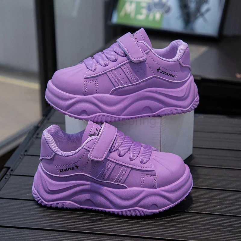 Childrens board shoes girls fashionable white shoes 2025 Spring and Autumn edition boys sports shoes Korean version T250812