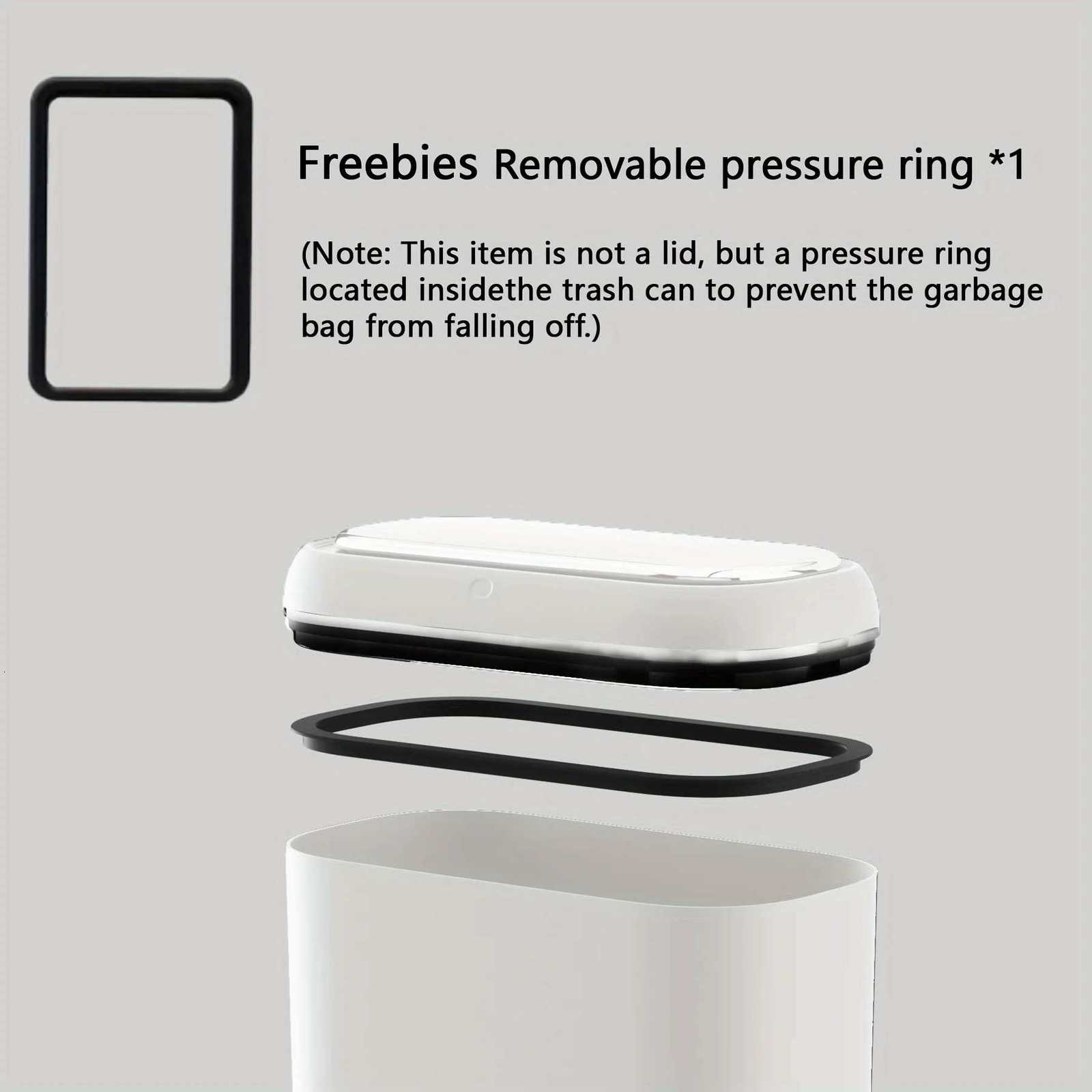 Smart Motion Sensor 14L Automatic Lid Trash Can - Quiet Close Thanksgiving/Christmas/Halloween Gift For Home Kitchen Y250812