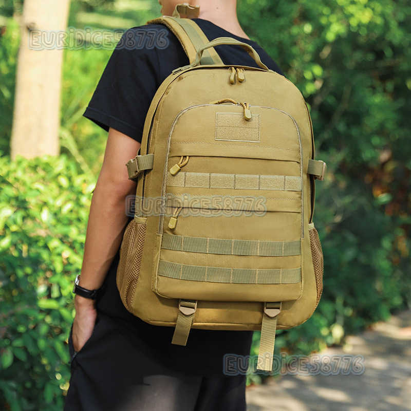 Military Fan Tactics Bag Outdoor Sports Mountaineering Bag Oxford Cloth Water Splash Camouflage Backpack H250811