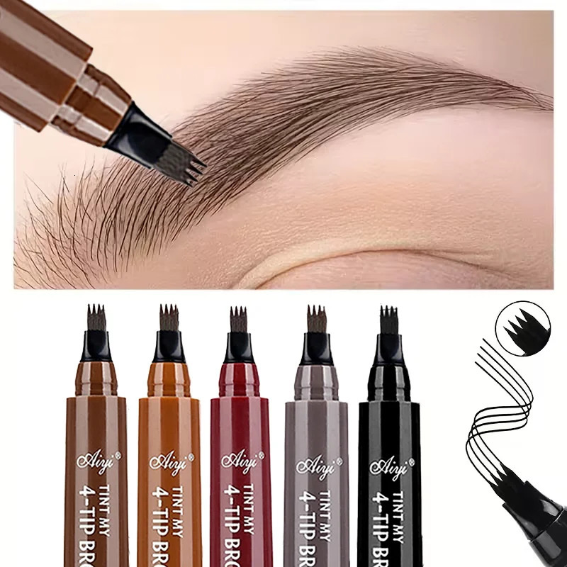 5-color waterproof eyebrow pencil 4-in-1 eyebrow pencil natural eyebrow makeup long-lasting non- liquid eyebrow pencil 250809