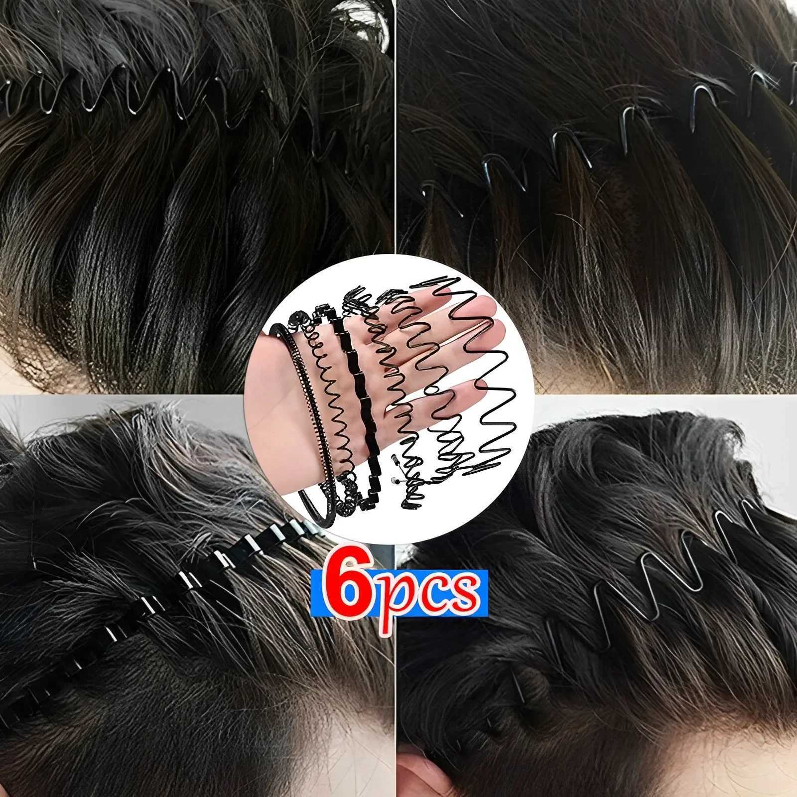 UniseX Wavy Spring Hair Hoop Non-Slip Outdoor Sports Bands Simple HaiRBand for Women Men Face Washing DrESS X250812