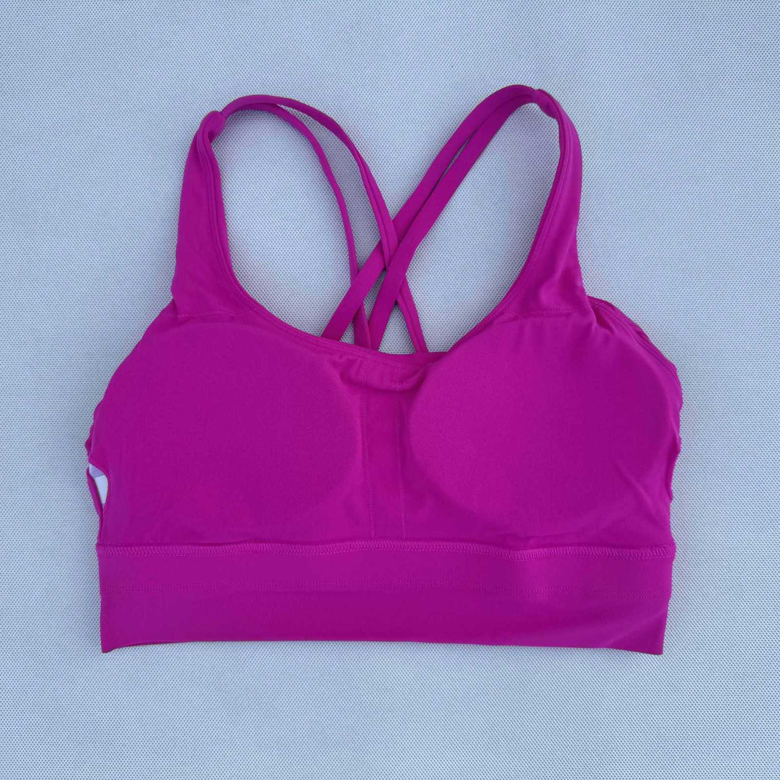 Women Clothes Gym Top Breathable Sports Bra Cross-Backed Bra Outdoor Jogging Push Up Fitness Training Sportswear Underwear Z250812