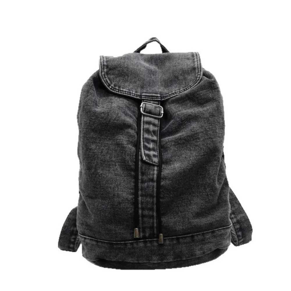 Casual Fashion Denim Backpack Vintage Large Capacity Student Schoolbags Soft Cowboy Travel Back Packs Women Y250811