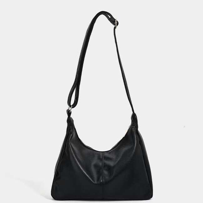 2025 Classic Soft Leather Lazy Style Tote High-End Feel Single Shoulder Handbag Large Capacity Underarm Bag