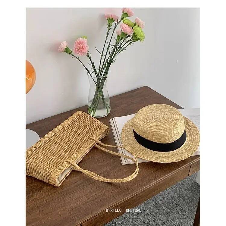 Large Capacity Straw Basket Women Summer Hollow Vacation Beach Ins Fashion Travel Woven Shoulder Bag high-quality