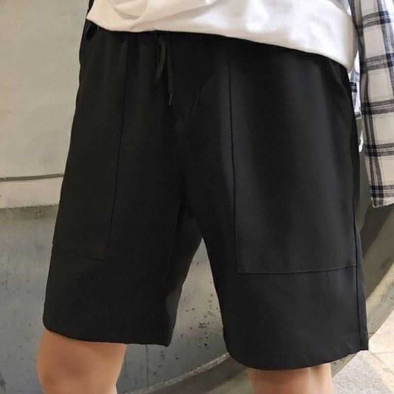 Shorts Men's Summer Lightweight American Retro Sport Pants 2024 New Style Loose-Fitting Five-Piece Mid-Cut Beach Pants Women