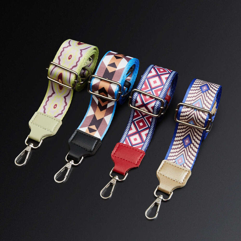 Spare Woven 3.7Cm 1.0Inch Semi-Thick Jacquard Bag Strap Crossbody Single Shoulder Ethnic Style B5