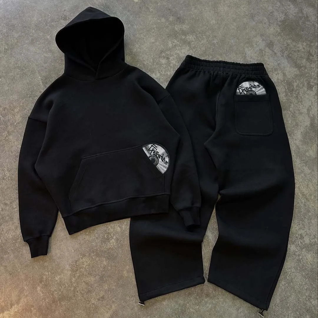 2025 Autumn Winter Hoodie Fashion Street Style Versatile Personalized Embroidery Couples 250729