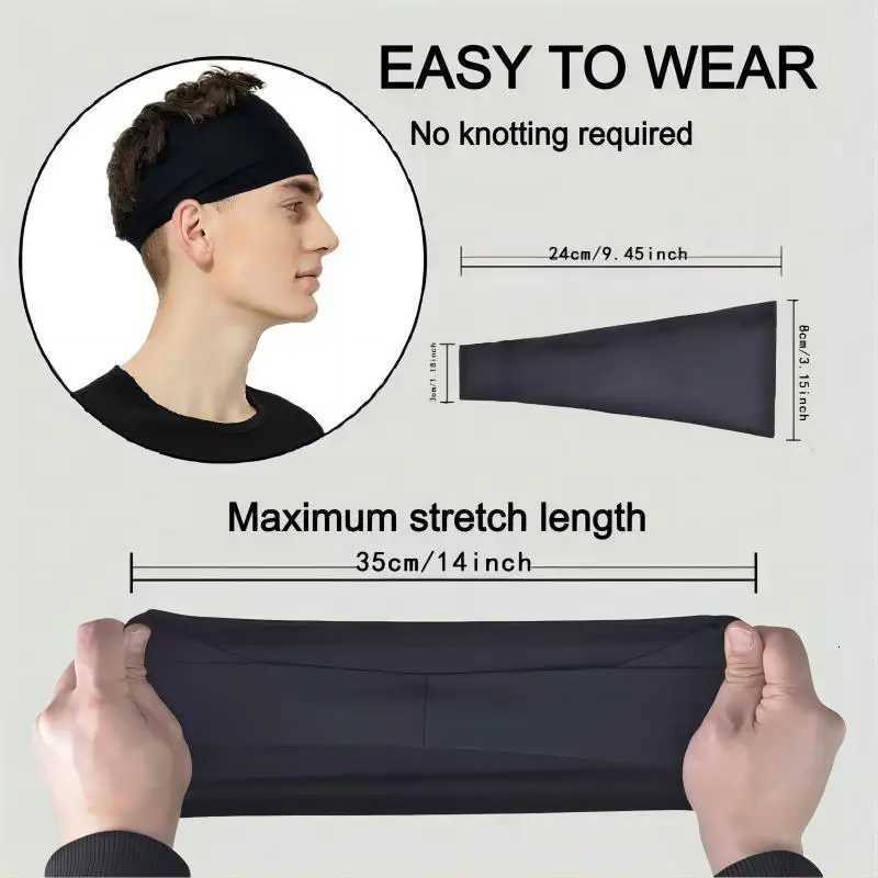 Sports Sweatband for Men Breathable Mesh Design Elastic Hairbands Yoga Bands for Running Yoga Fitness Workout X250812