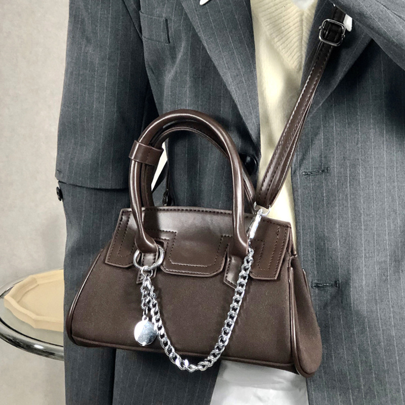 New Crossbody Bags High-end Matte Handbag Style Patchwork Single Shoulder Underarm Bag