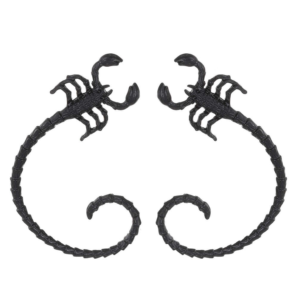 Gothic Dark Cuffs Punk Hip-Hop Creative Realistic Design Poison Scorpion Bone Clips Ear Jewelry