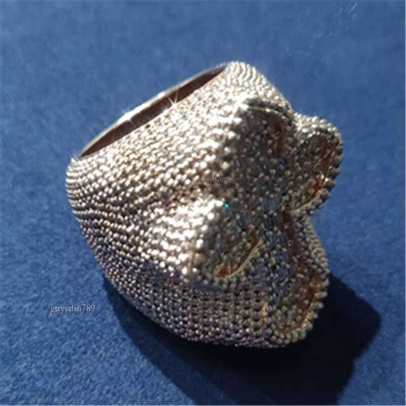 Haute couture ring Boutique Jewelry Sterling Sier S Icy Heishi Hip-Hop Ring