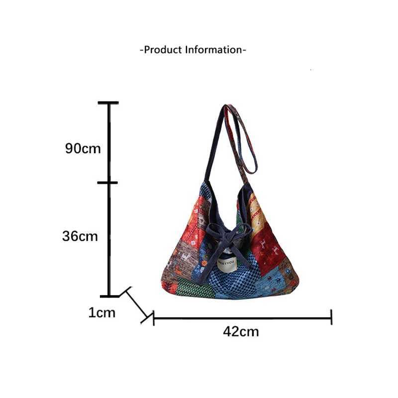 2025 Trendy Korean Tote Bag for Women in Laid-back Style Floral Print Bag College Style Large Capacity Single-shoulder Bag Z250812