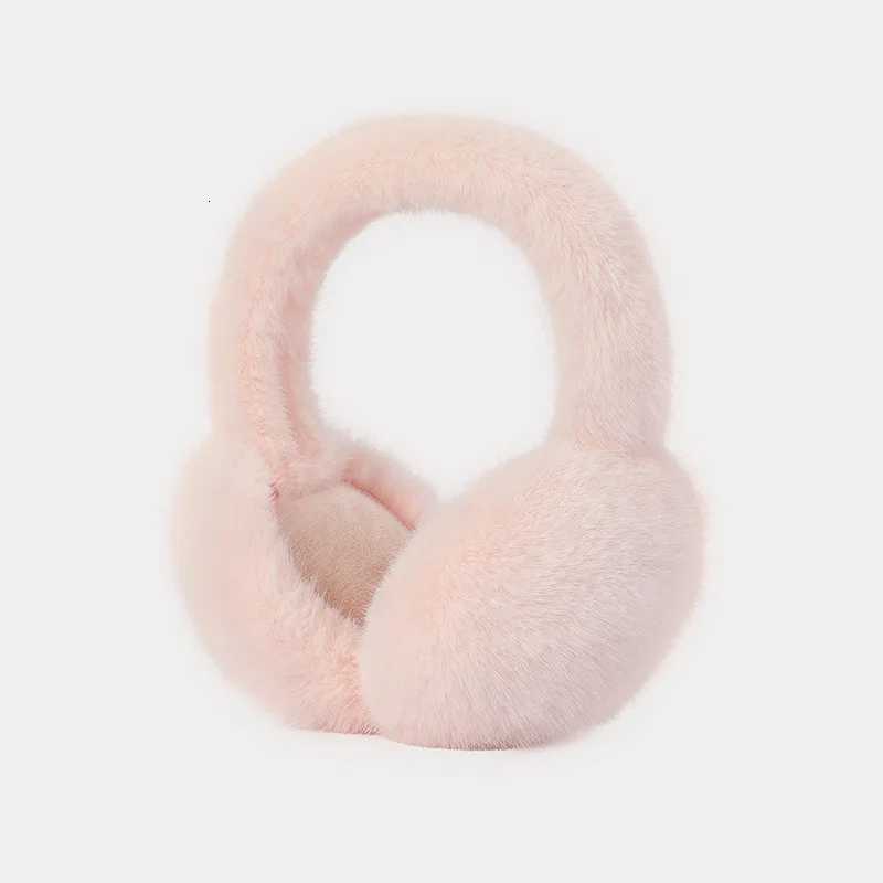 Winter New Rabbit Fur Warm Ear Muffs for Women Anti-Freezing Ear Protectors Windproof and Warm Christmas Gifts XJ250812